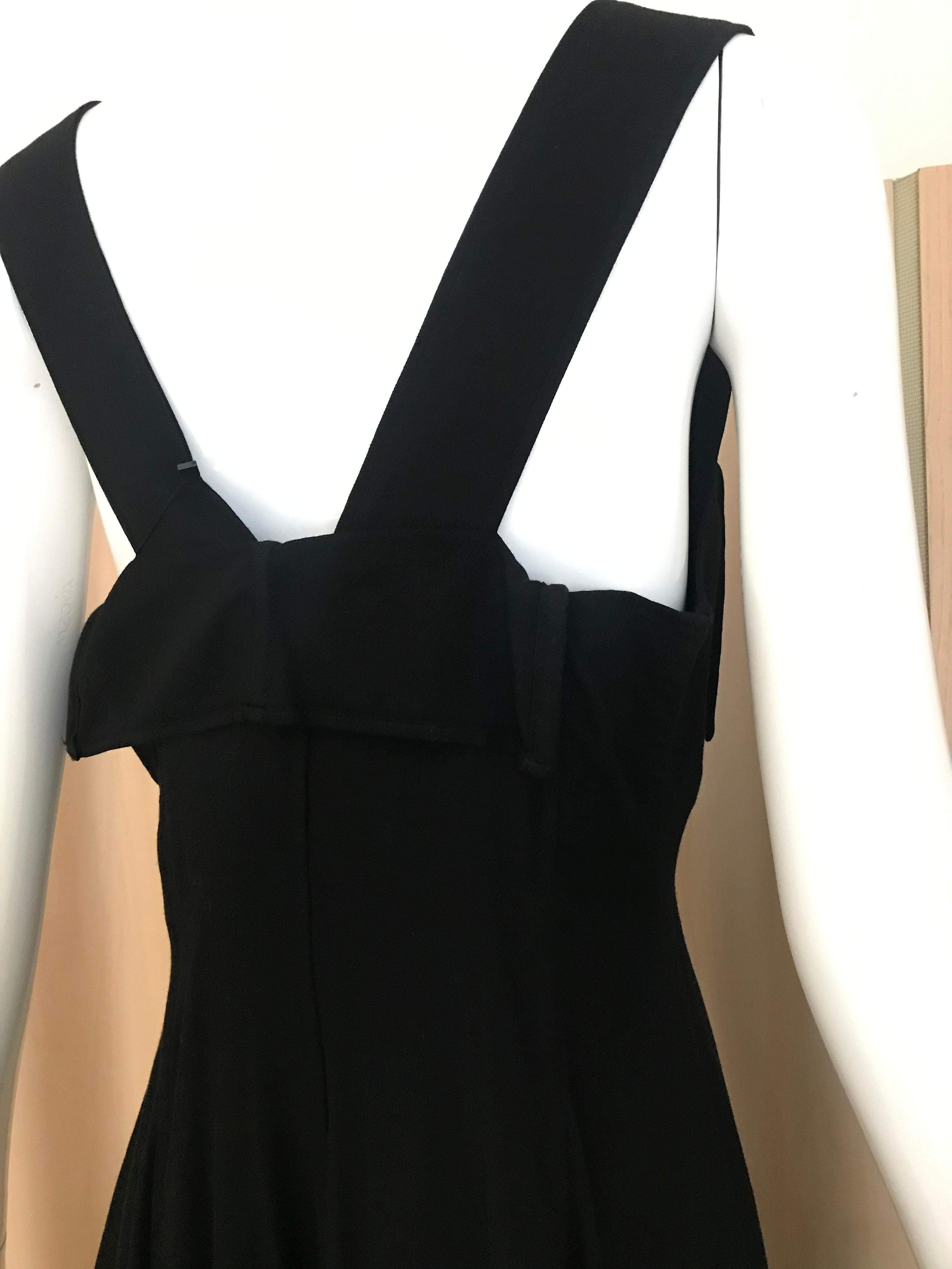 Yohji Yamamoto Black Rayon Dress 2