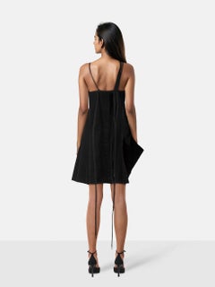 Yohji Yamamoto Black Rope Strap Mini Dress Size S