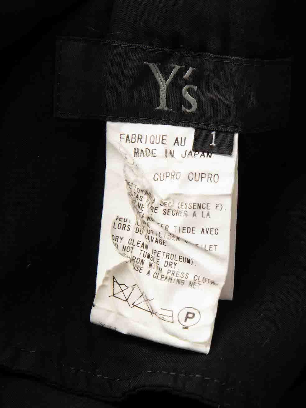 Yohji Yamamoto - Robe sans manches à poches - Noir Taille XS en vente 1