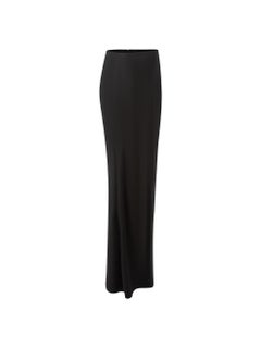 Yohji Yamamoto Black Straight Maxi Skirt Size S