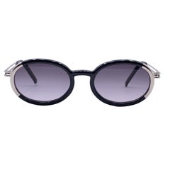 Occhiali da sole ovali Yohji Yamamoto Nero Vintage Mint 51-5201 49/20 135mm