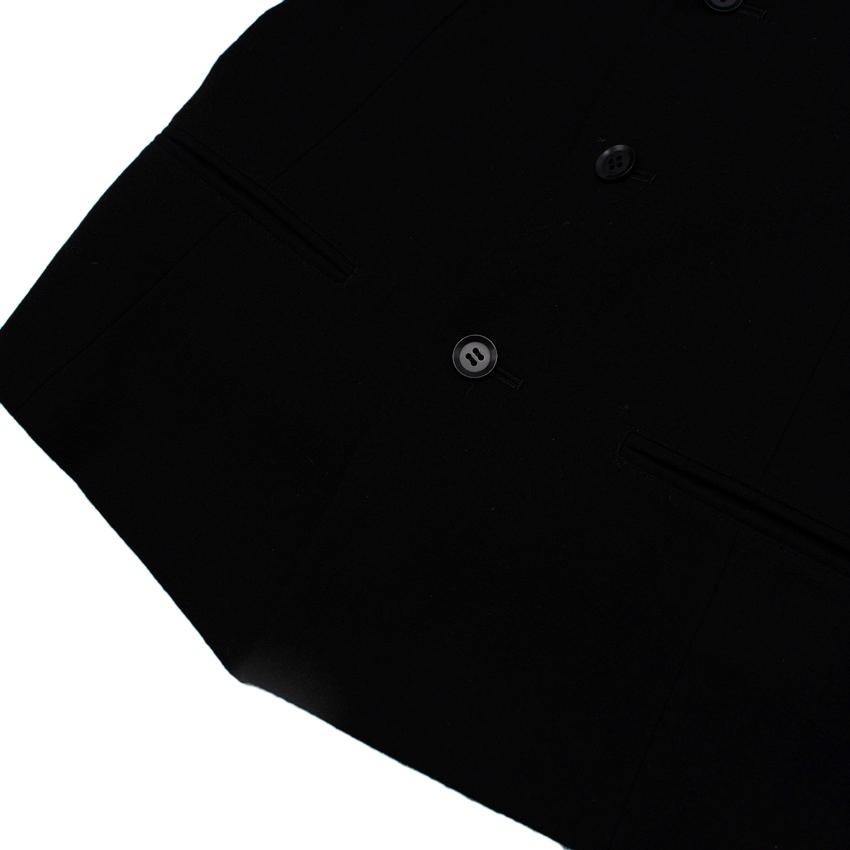 Yohji Yamamoto Black Wool Single-Breasted Blazer - US 4 1
