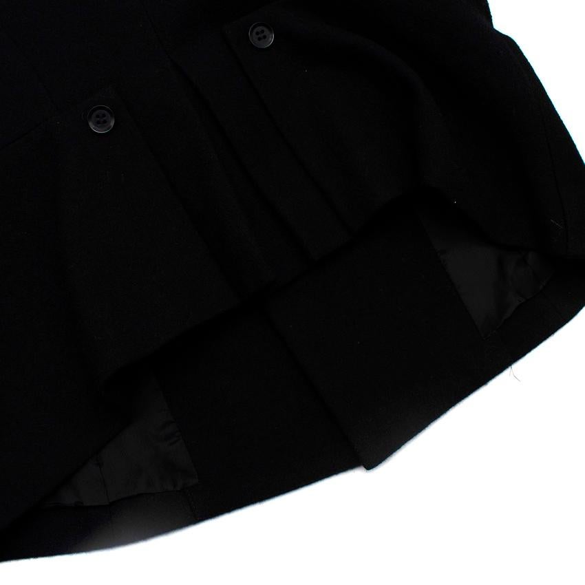 Yohji Yamamoto Black Wool Single-Breasted Blazer - US 4 3
