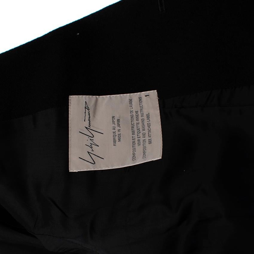 Yohji Yamamoto Black Wool Single-Breasted Blazer - US 4 4
