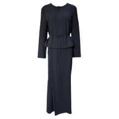 Ensemble de jupes en laine noire de Yohji Yamamoto avec épingle à nourrice Nouveau/Ancien, années 2000