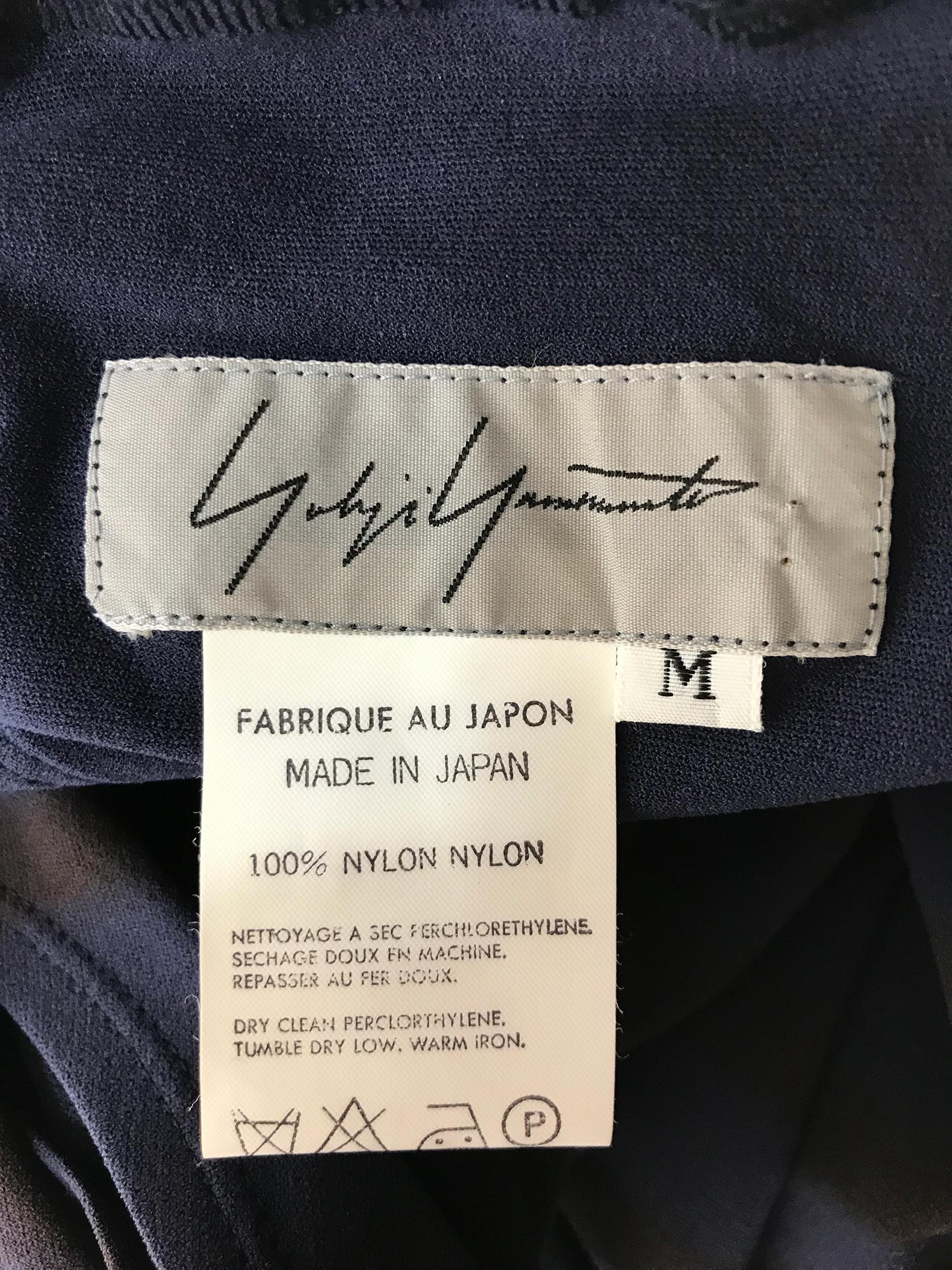 Yohji Yamamoto Blue and Grey Asymmetrical Top and Pocket Skirt For Sale ...