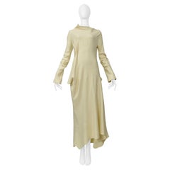 Yohji Yamamoto Butter Cowl Neck Long Dress 2000-01