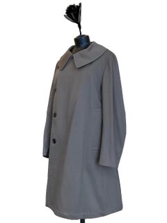 YOHJI YAMAMOTO Khaki-colored double-breasted caban in 2000s cotton collar.