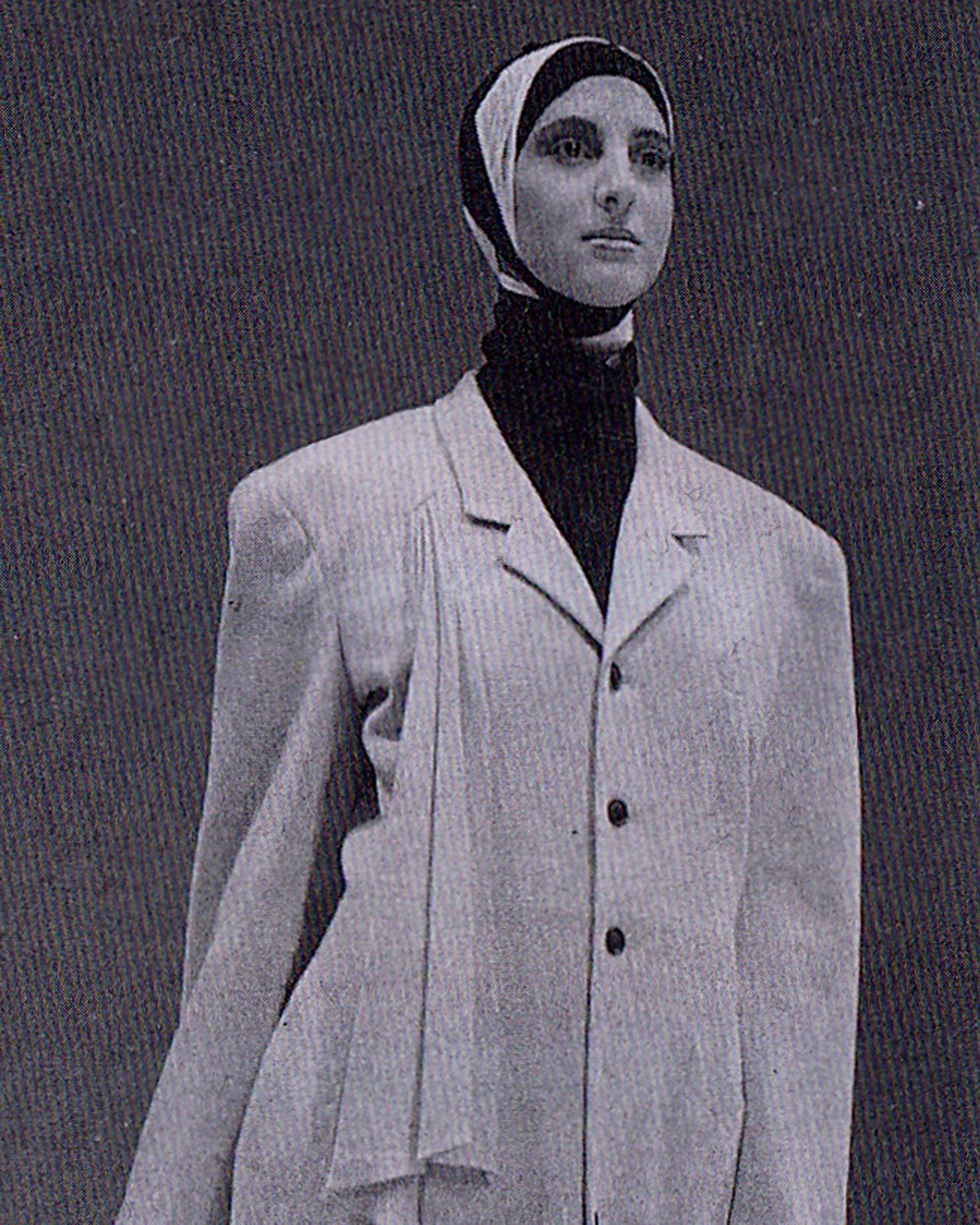 Brown Yohji Yamamoto camel wool oversized blazer pleated jacket, fw 1986  For Sale