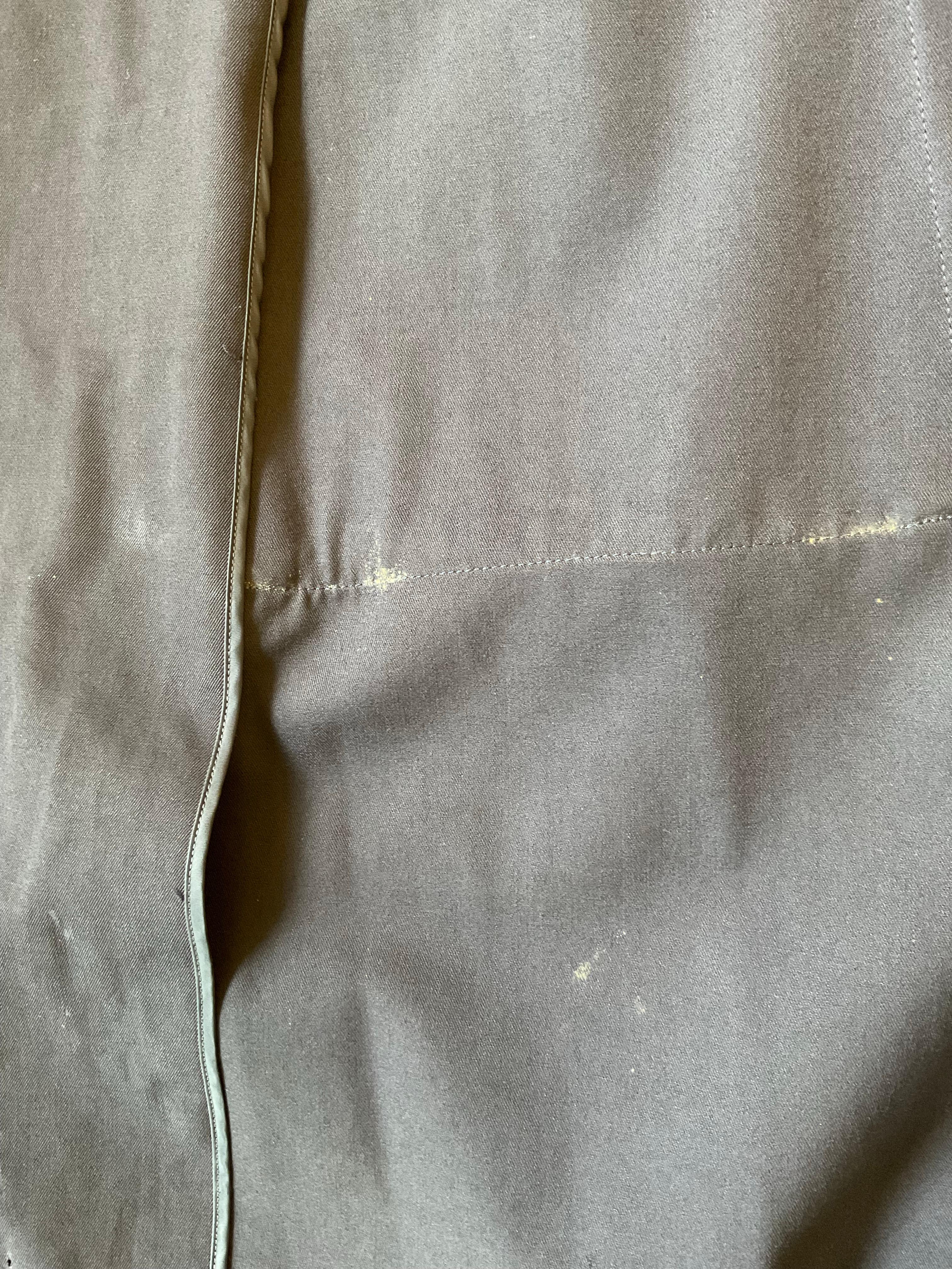 YOHJI YAMAMOTO Cappotto blu doppiopettoin tessuto stretch dei primi anni 2000. en vente 6