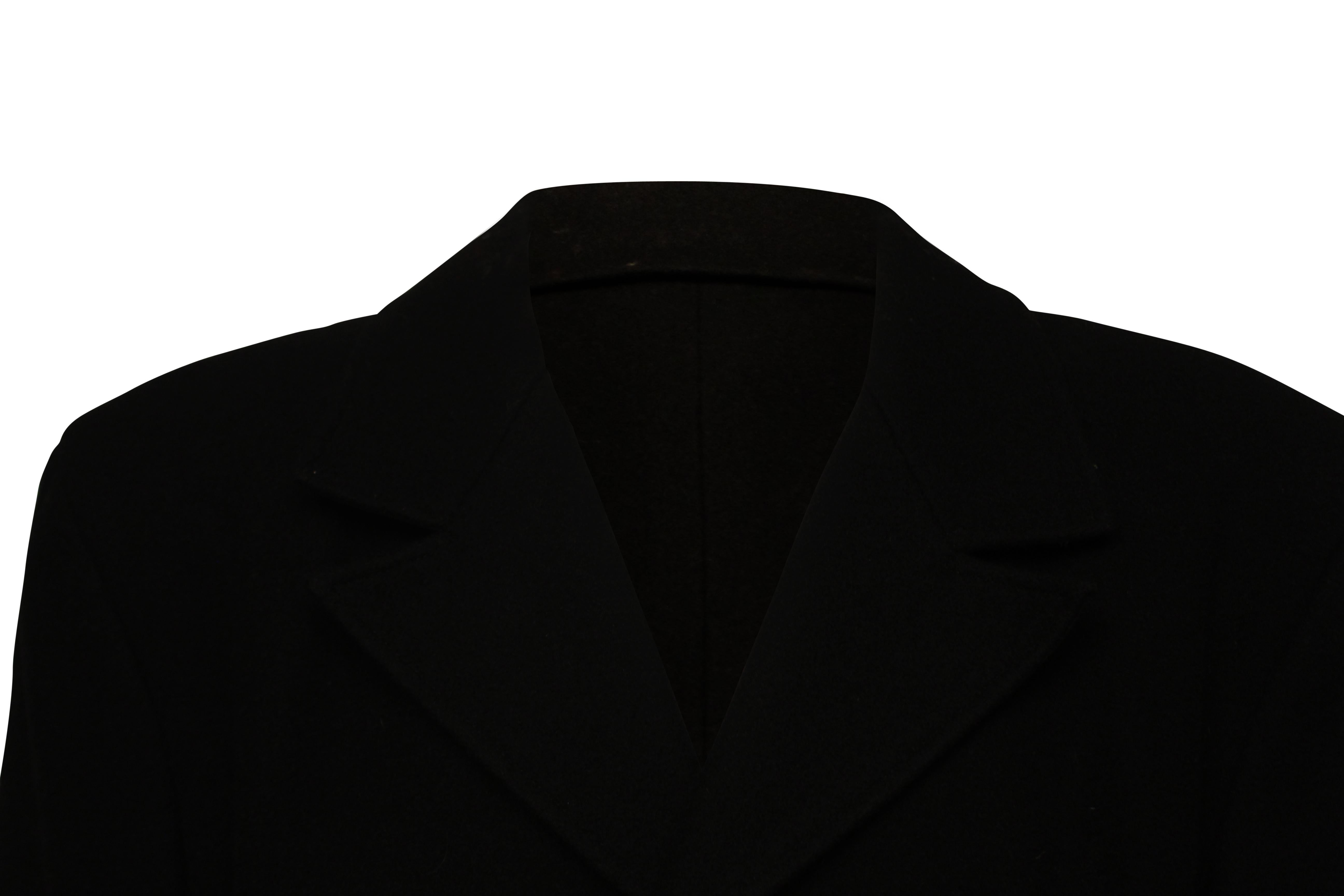 Black Yohji Yamamoto Coat For Sale