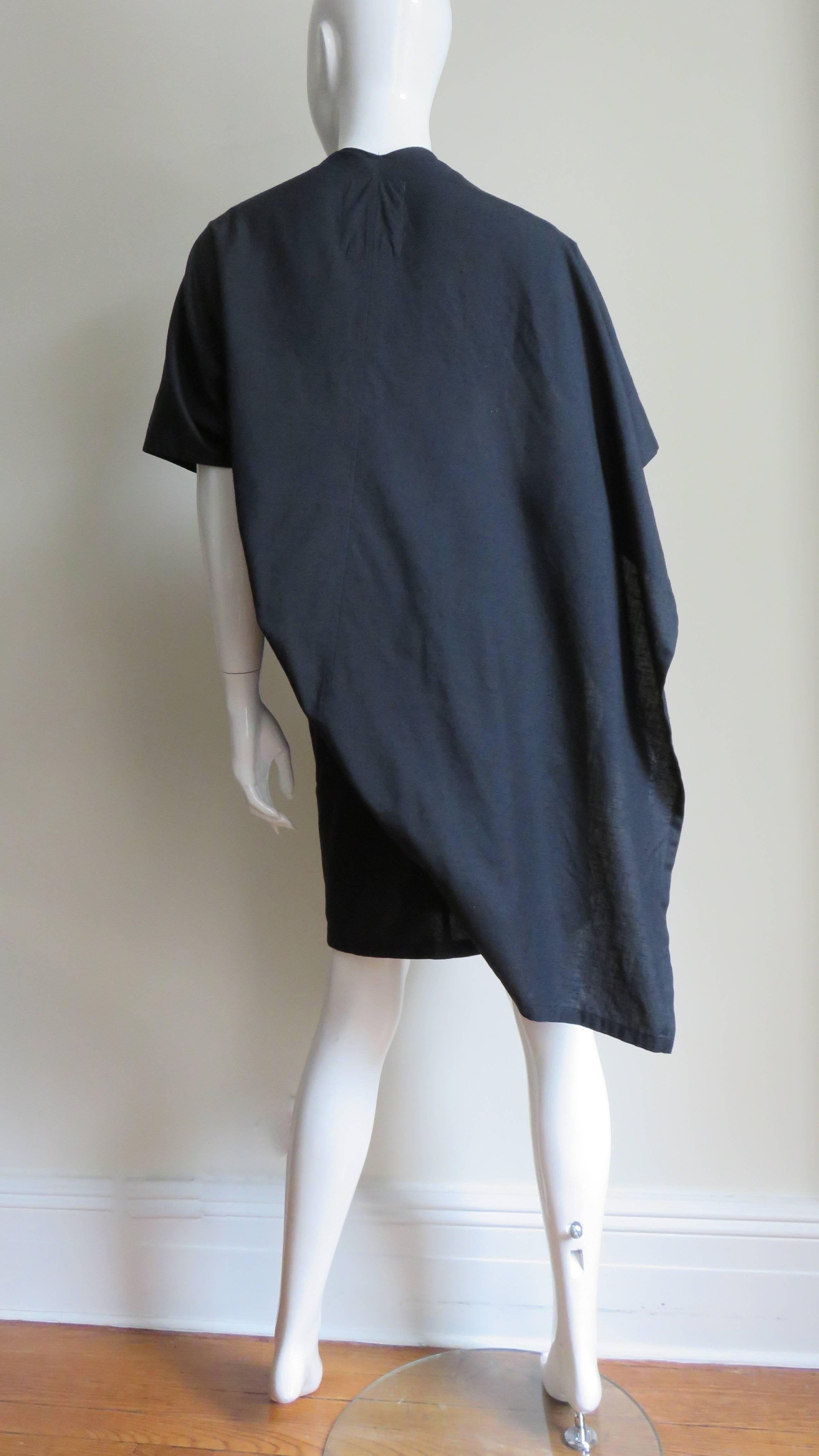 Yohji Yamamoto Silk Jacket 1980s For Sale 5