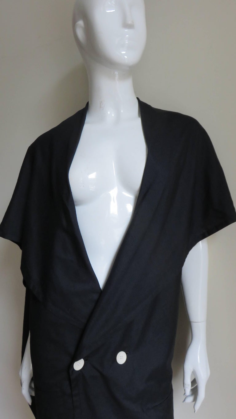 YOHJI YAMAMOTO Pinstripe wool and silk jacket