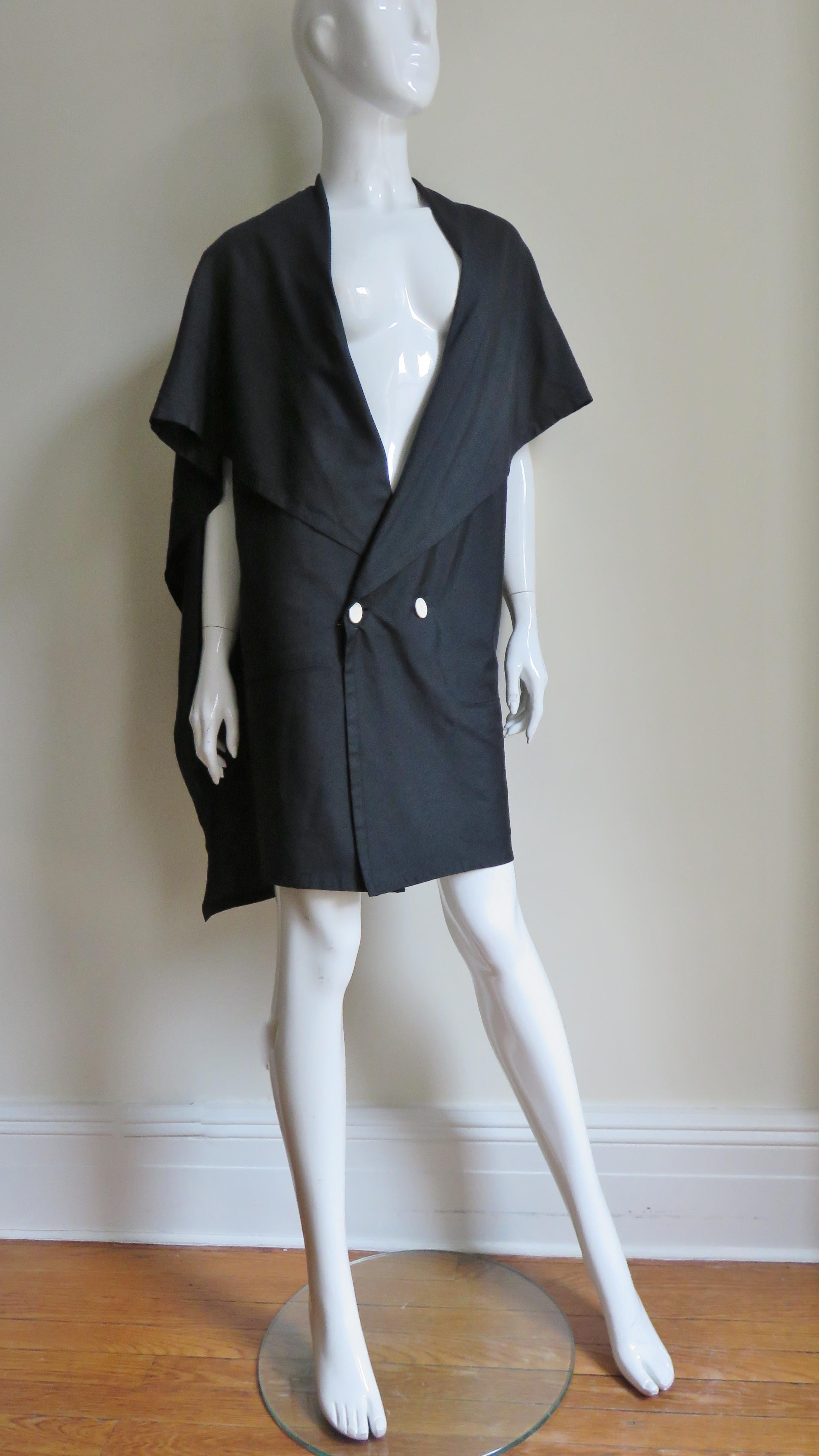 Yohji Yamamoto Silk Jacket 1980s For Sale 1