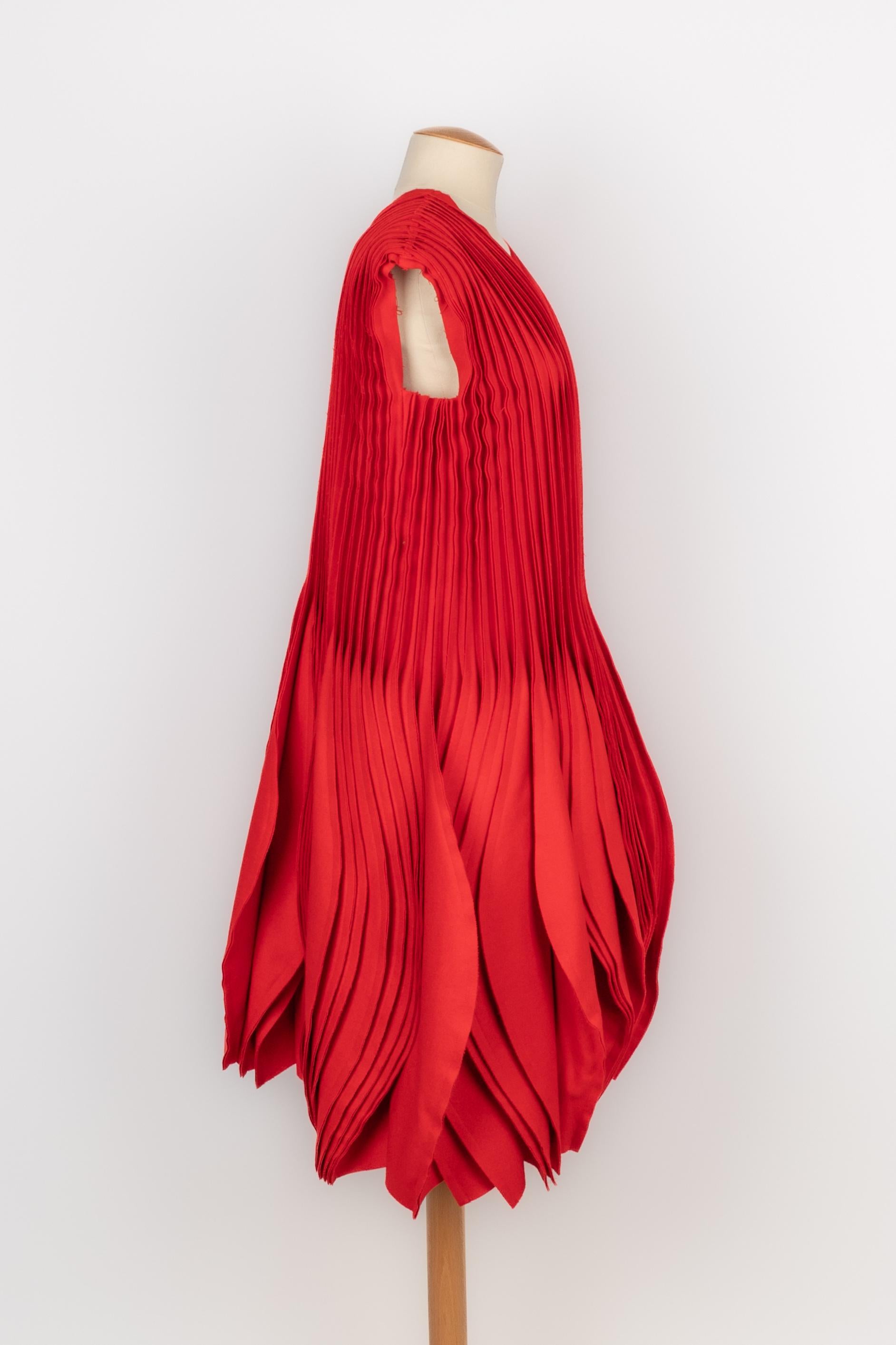 Vestido Yohji Yamamoto Invierno 2012 Rojo en venta