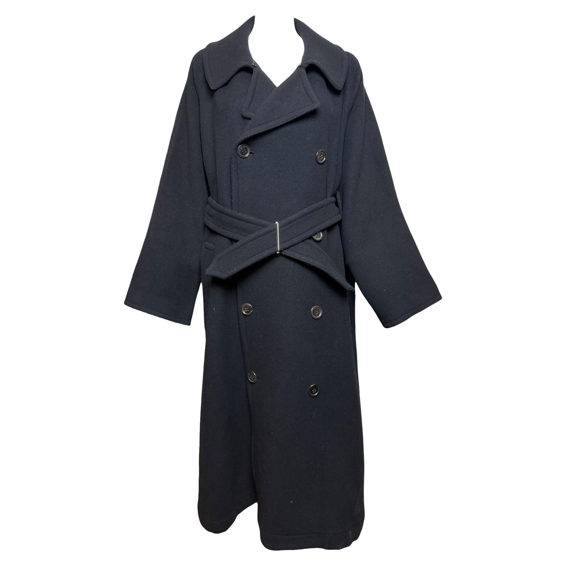 Yohji Yamamoto F/W 2002 Wool Double-Breasted Trench Coat