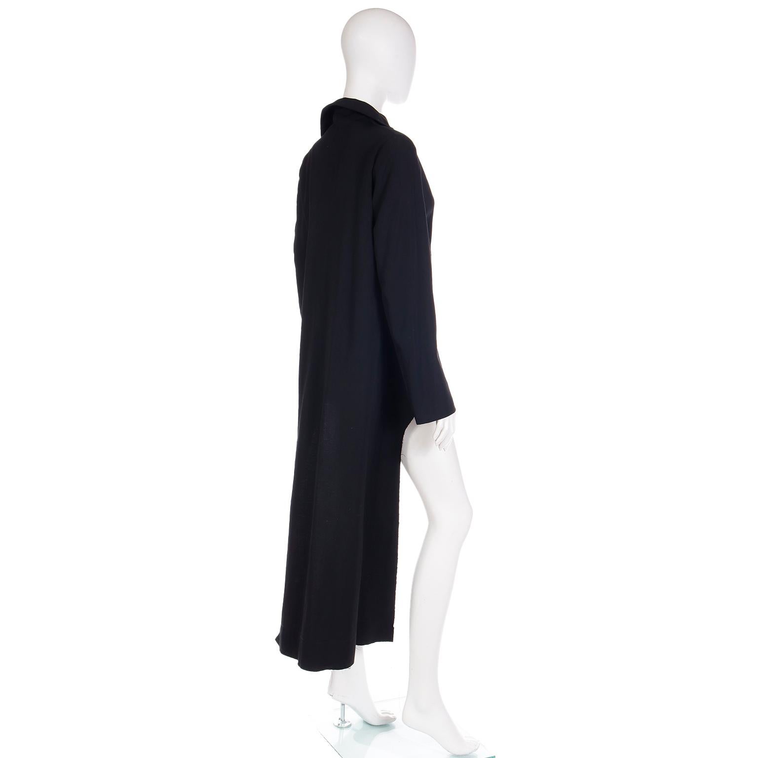 Yohji Yamamoto Fall 2001 Tuxedo Inspired Avant Garde Asymmetrical Runway Coat 6