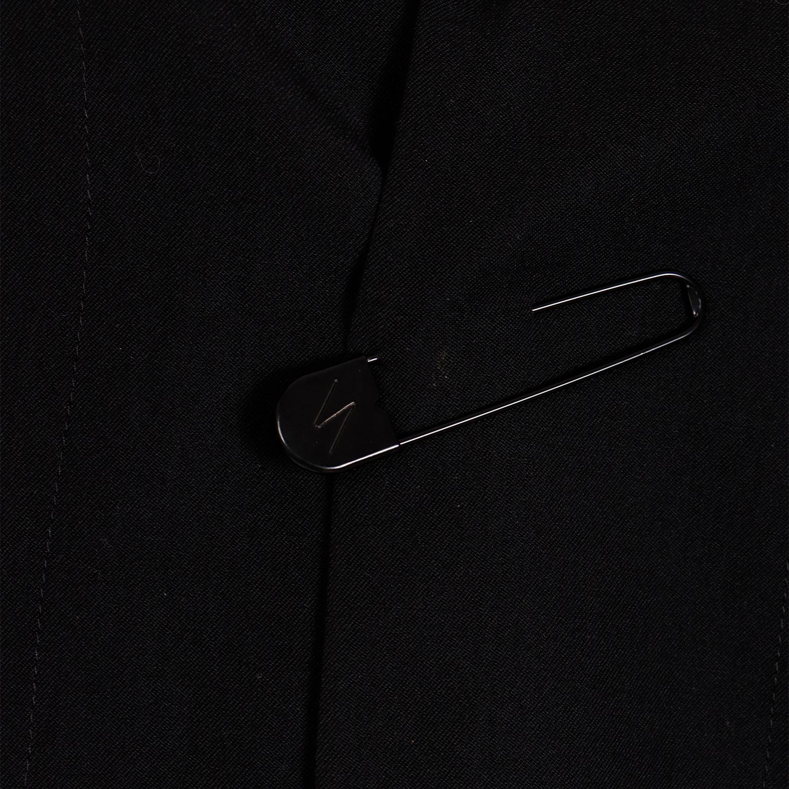 Yohji Yamamoto Fall 2001 Tuxedo Inspired Avant Garde Asymmetrical Runway Coat 9