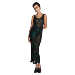 Vintage Yohji Yamamoto Floral Mesh Dress S/S 1996