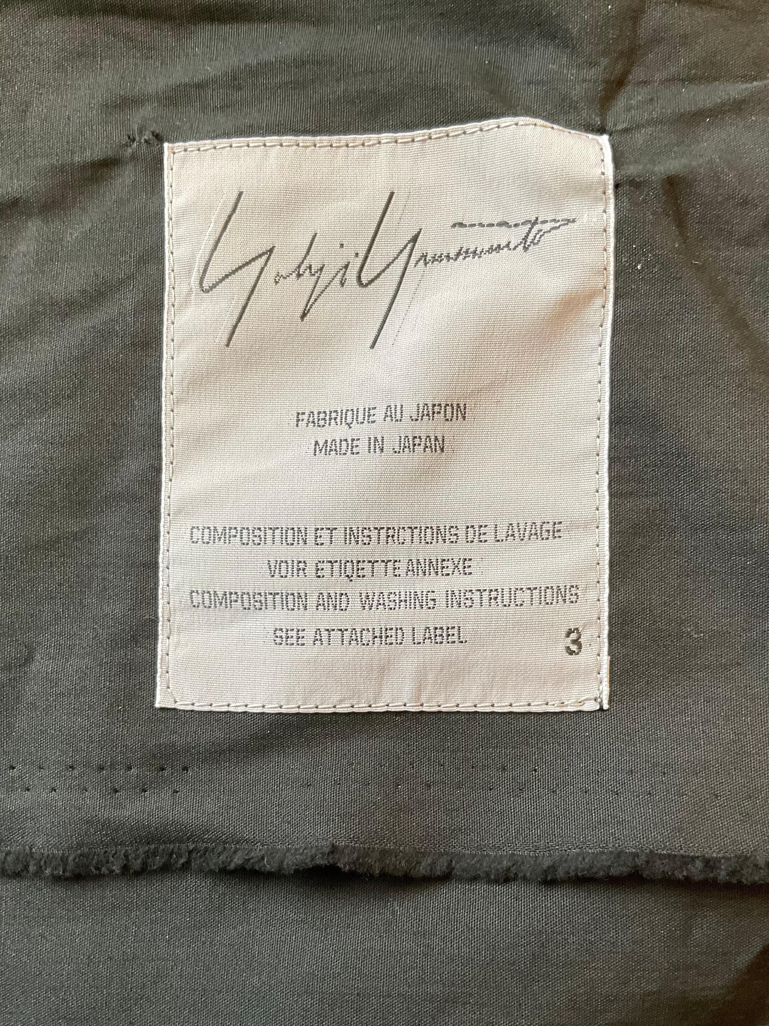 YOHJI YAMAMOTO Giacca bolero nera con frange in cotone della stagione SS 2000. en Nuevo estado para la venta en Milano, IT
