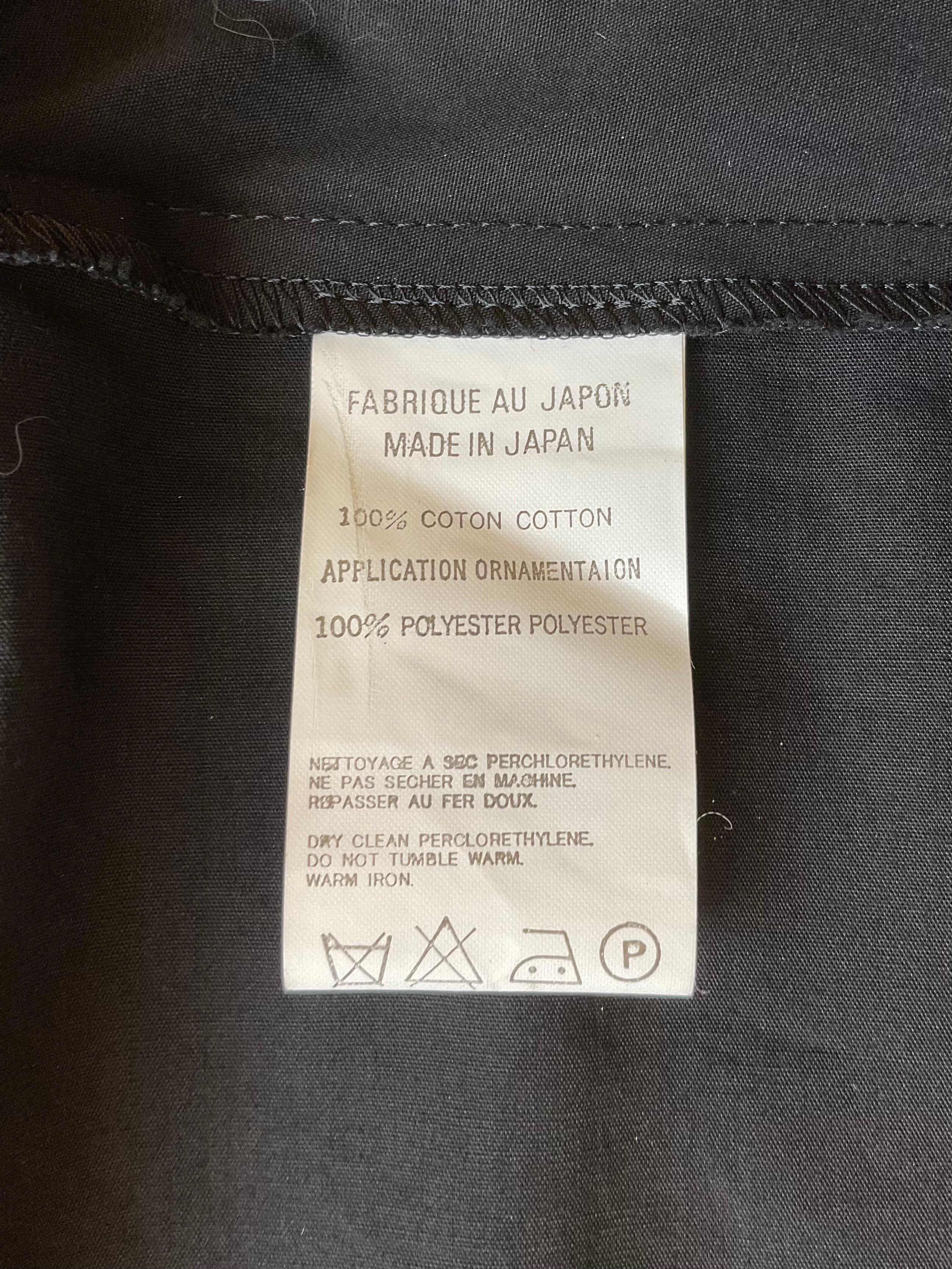 De las mujeres YOHJI YAMAMOTO Giacca bolero nera con frange in cotone della stagione SS 2000. en venta