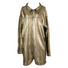 Yohji Yamamoto - Tuta in pelle di pecora dorata
