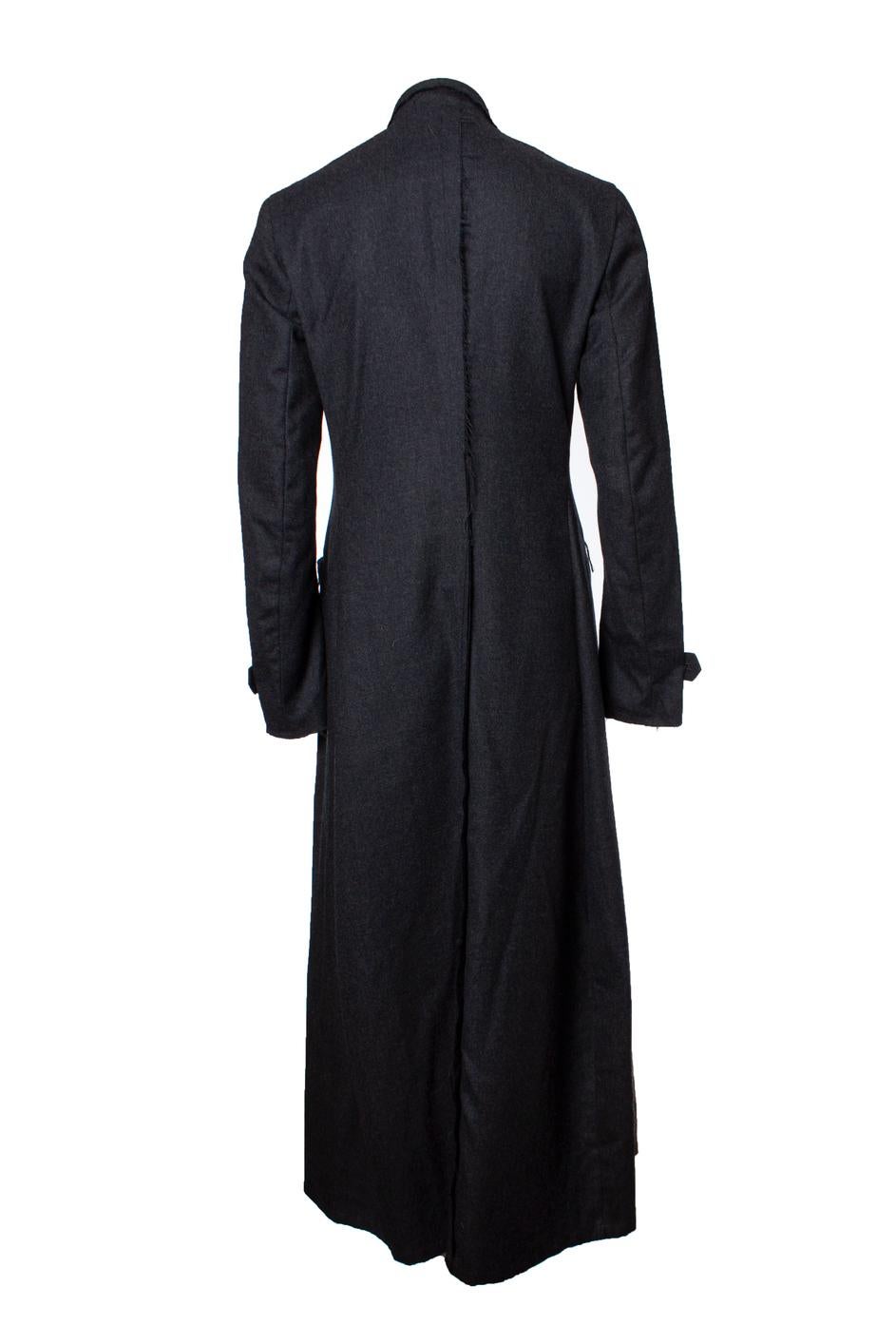 Yohji Yamamoto, Maxi trench grigio In condizioni ottime in vendita a AMSTERDAM, NL