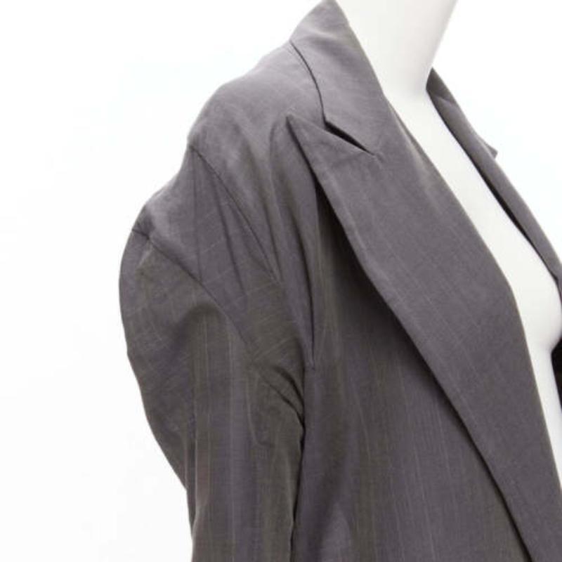 YOHJI YAMAMOTO grauer A-Linien-Mantel mit breitemschnitt JP1 S im Angebot 2