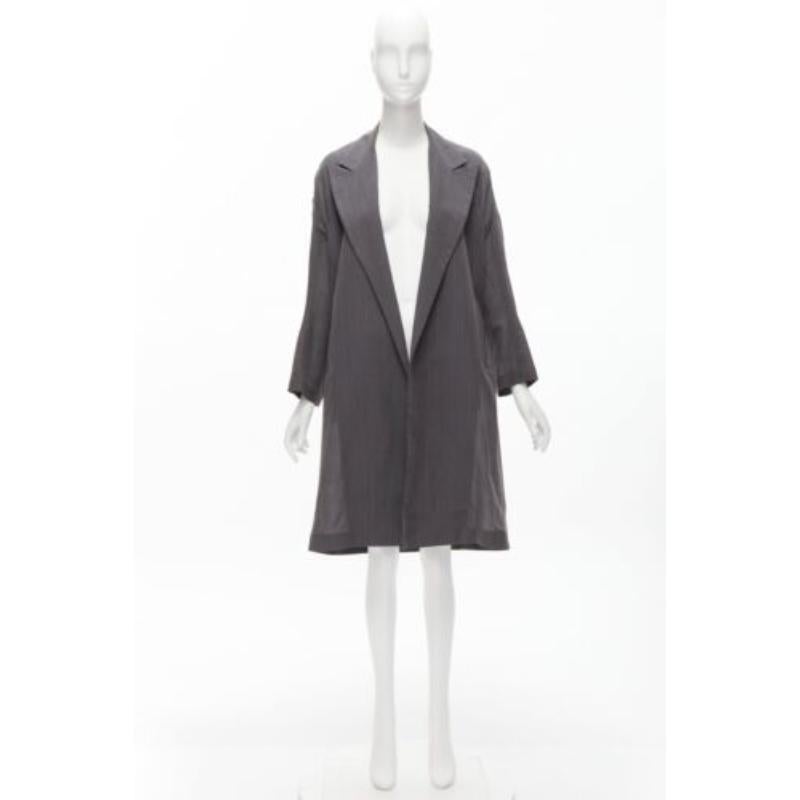 YOHJI YAMAMOTO grauer A-Linien-Mantel mit breitemschnitt JP1 S im Angebot 4