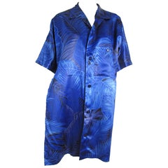 Retro  Yohji Yamamoto Hawaiian Shirt Cropped in Back