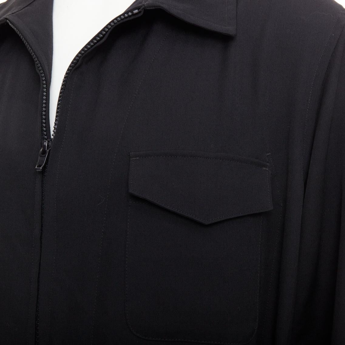 Yohji Yamamoto Homme, tuta cargo in lana leggera con tasche, JP2 M. in vendita 2