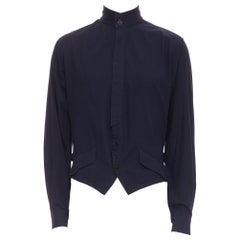 Yohji Yamamoto Homme, camicia con collo alto e tasche frontali con patta, JP3 L.