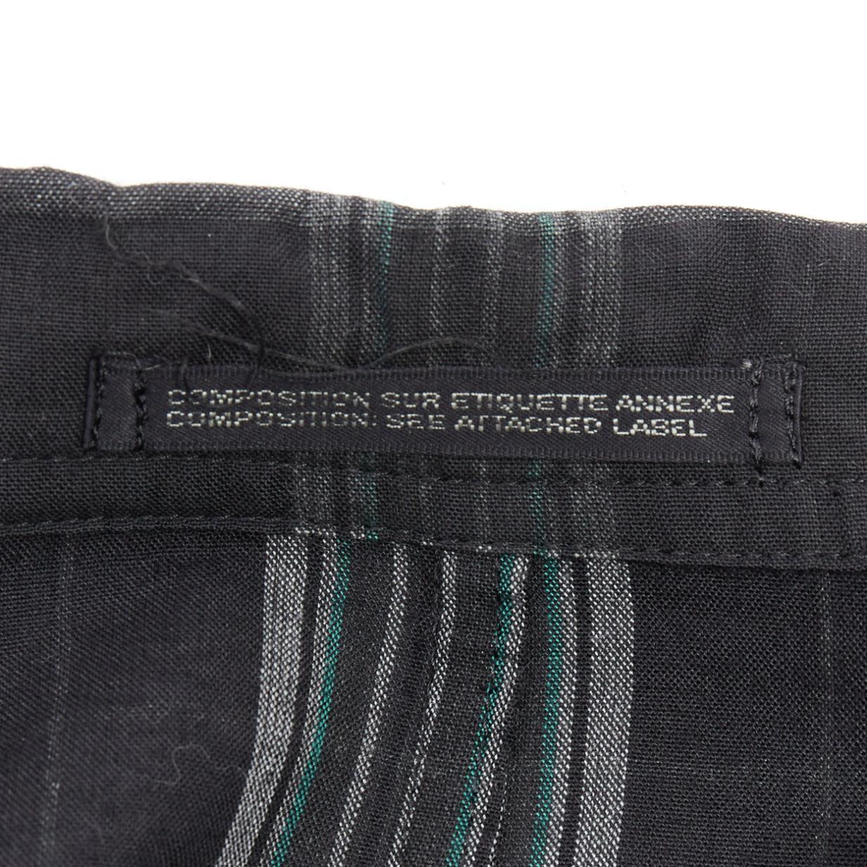 Yohji Yamamoto Homme Plus giacca blazer a quadri grigi con tasche a taglio JP2 M. in vendita 4