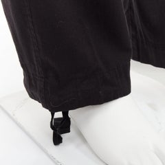 YOHJI YAMAMOTO HOMME Vintage cotton zip pocket wide drawstring pants JP4 XL