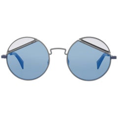 Yohji Yamamoto Lunettes de soleil unisexe Mint Gray YY7029 54913 54-22-146 mm