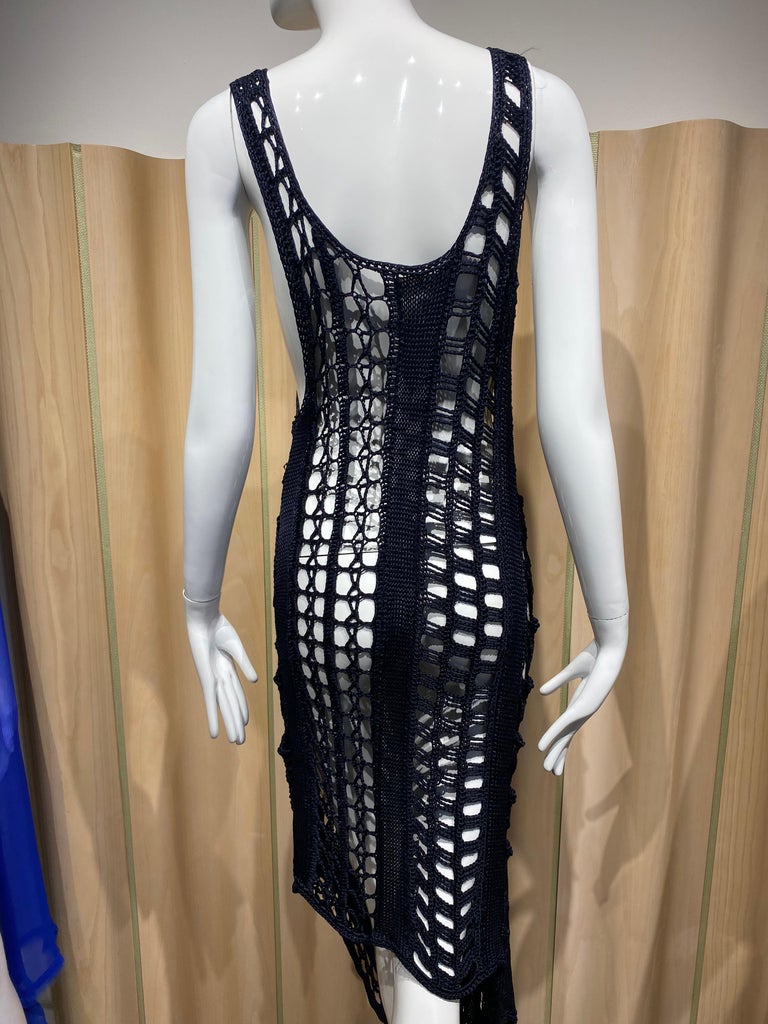 90s crochet dress 90s Crochet Gauze Dress