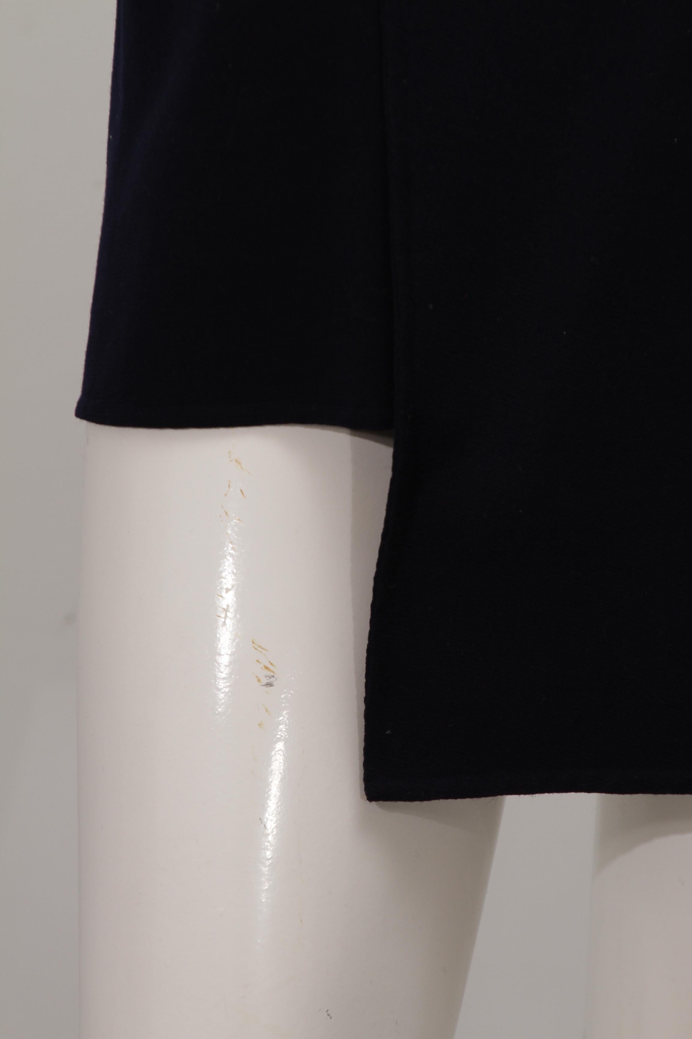 YOHJI YAMAMOTO, navy, single red button, asymmetrical, wool blazer For Sale 1