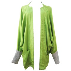 Yohji Yamamoto Neon Limonengrüne Jacke 80er Jahre