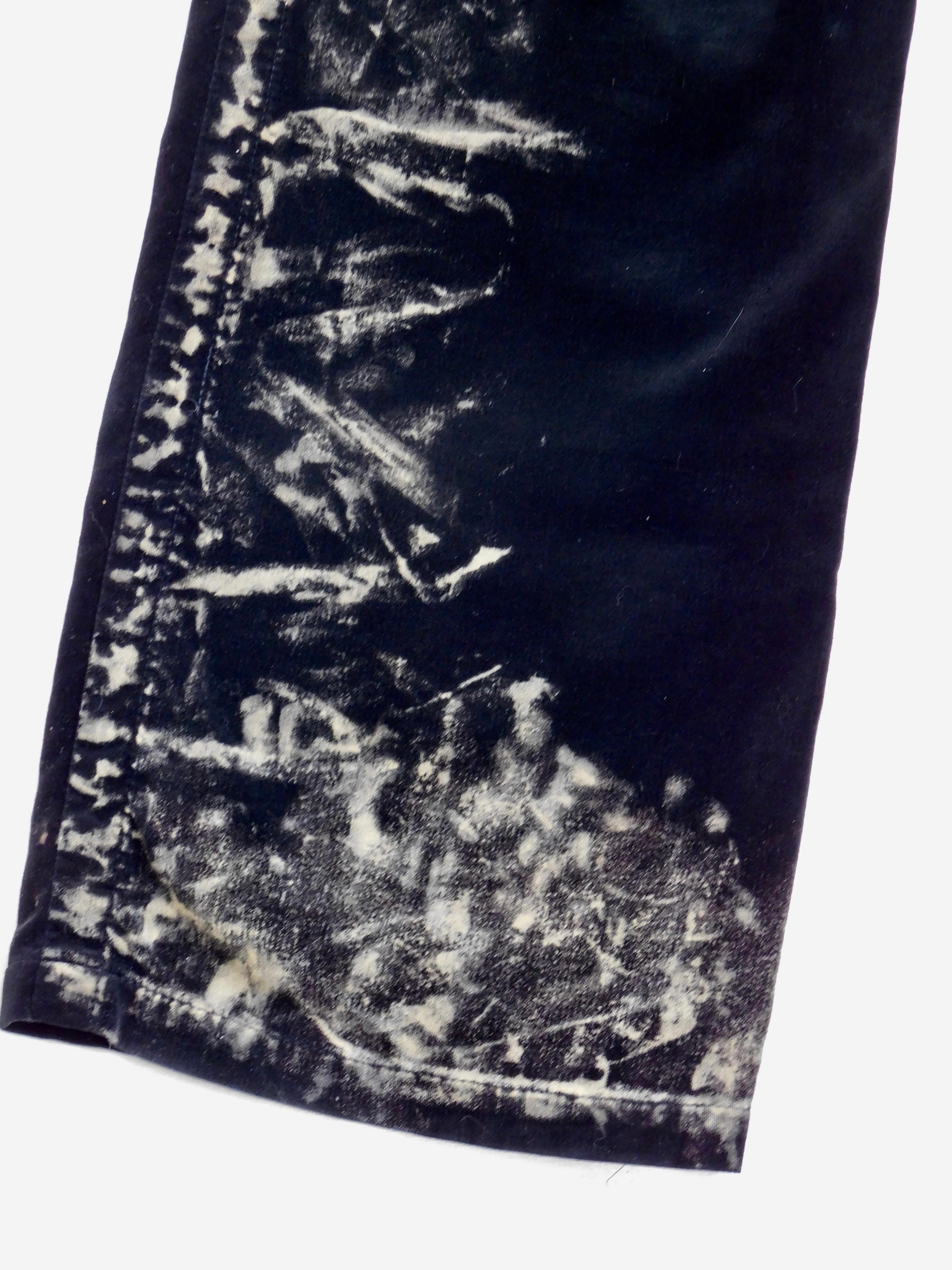 Yohji Yamamoto + Noir Bleached Cotton Velvet Two Piece Pants Suit For Sale 7