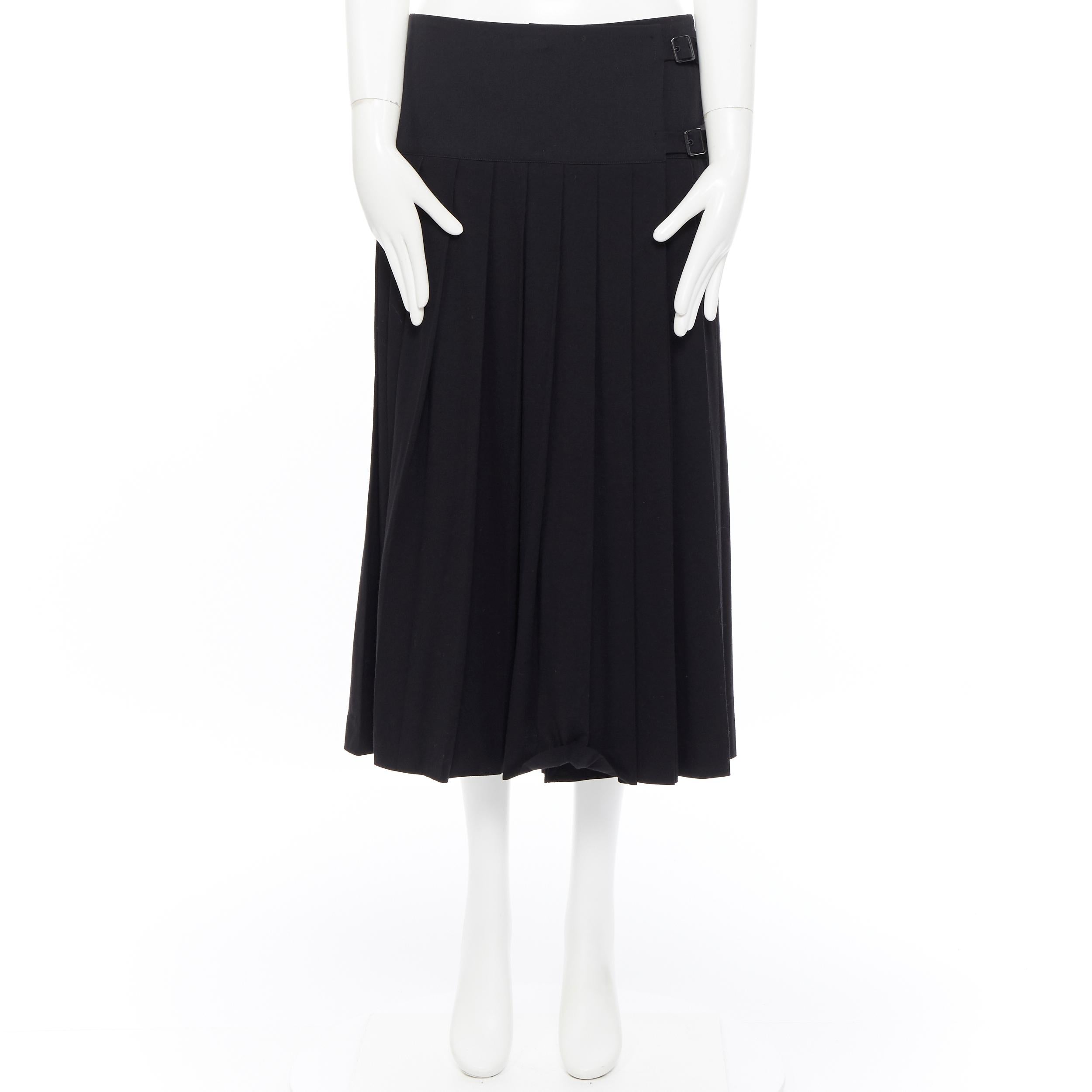 yohji yamamoto pleated skirt