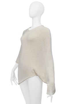 Yohji Yamamoto Off White Asymmetrical Sweater 2005