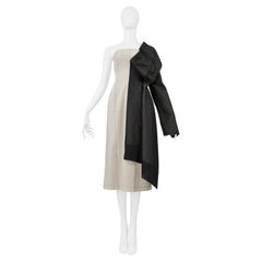 Yohji Yamamoto Off-White Dressmakers Dress With Half Black Jacket 2000