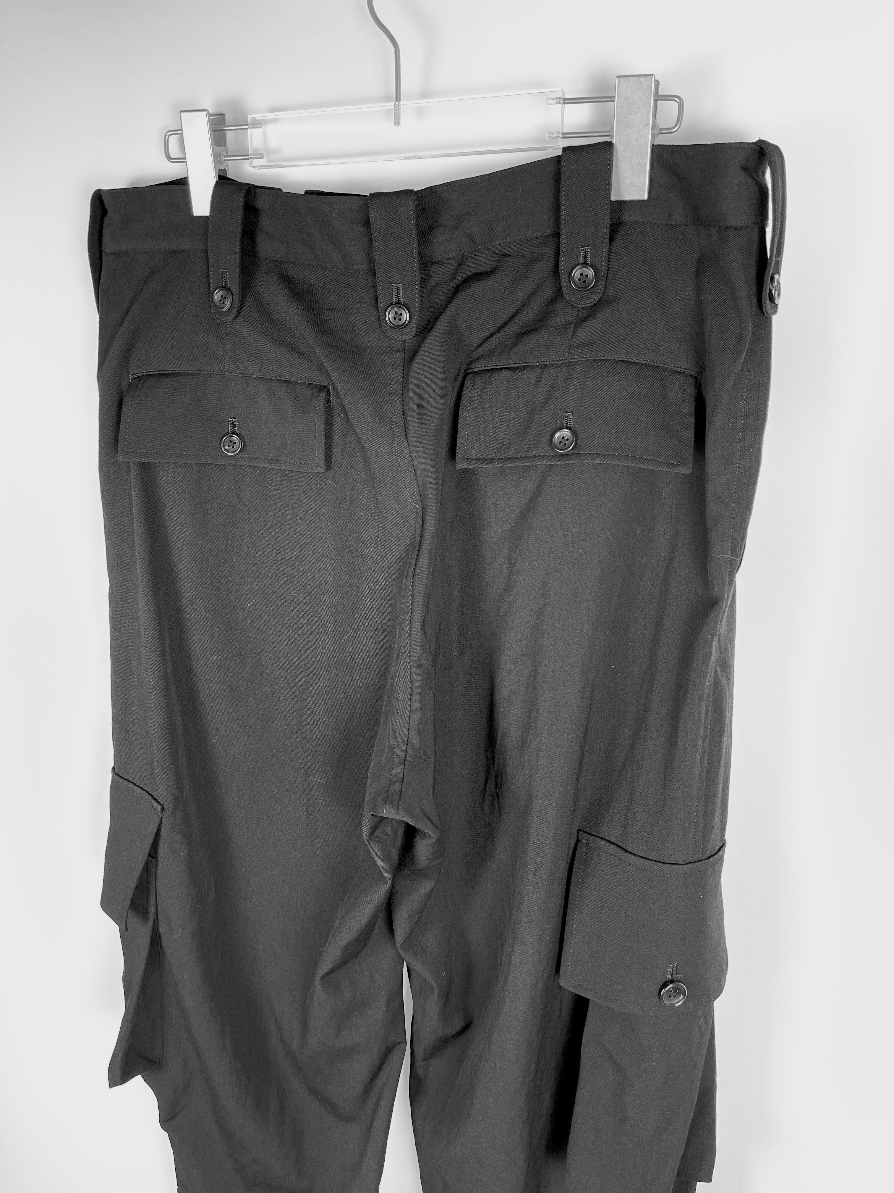 Yohji Yamamoto Pour Homme A/W2019 Heavy Cargo Pants For Sale 3
