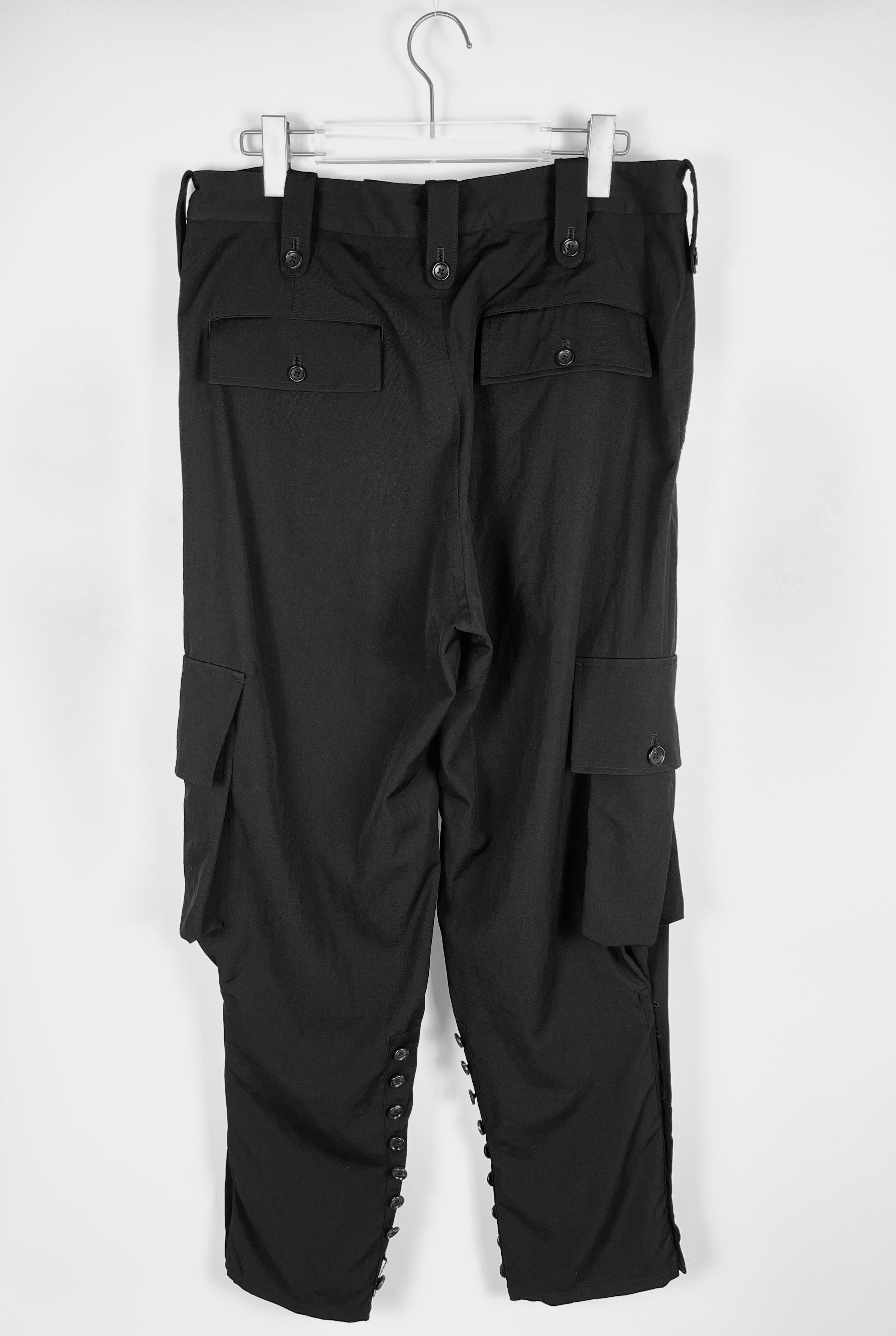Yohji Yamamoto Pour Homme A/W2019 - Pantalon cargo lourd en vente 4