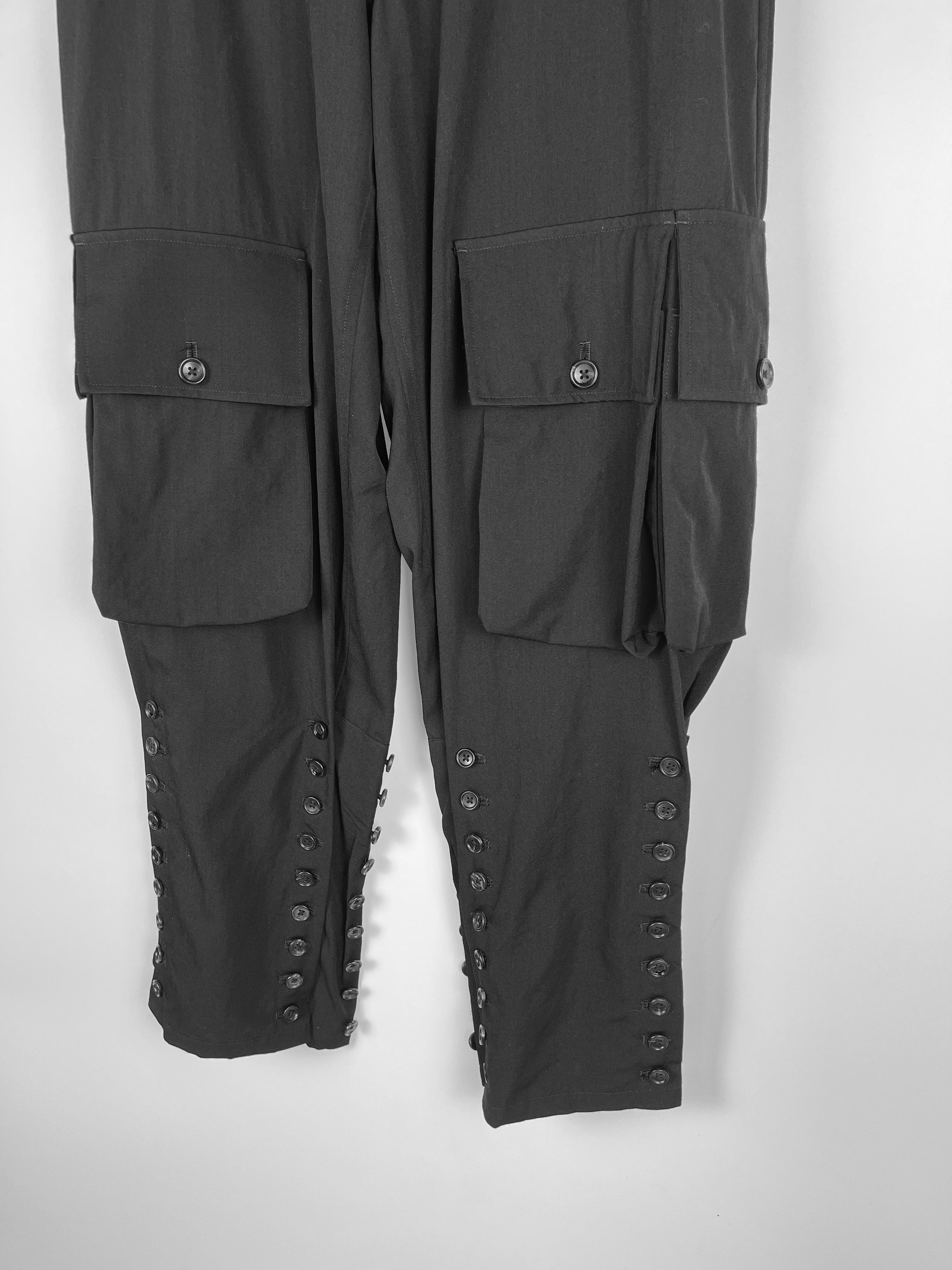 Yohji Yamamoto Pour Homme A/W2019 - Pantalon cargo lourd en vente 5
