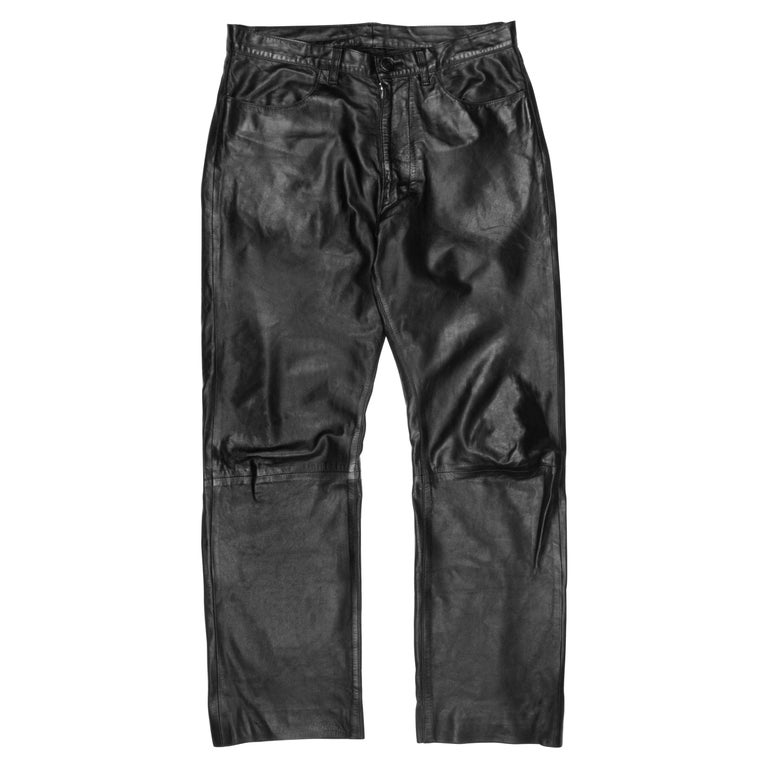 Yohji Yamamoto Pour Homme AW2003 Leather Pants at 1stDibs