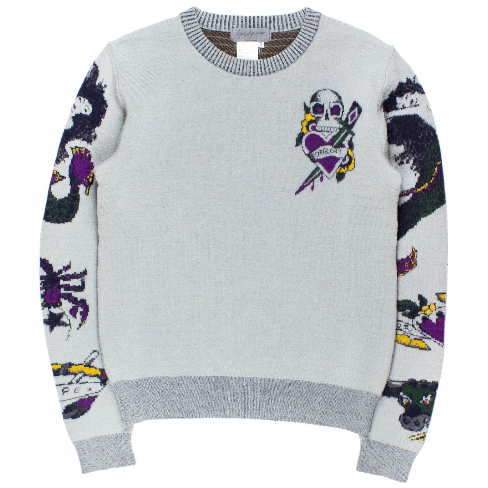 Yohji Yamamoto Pour Homme AW2003 Tattoo Sweater