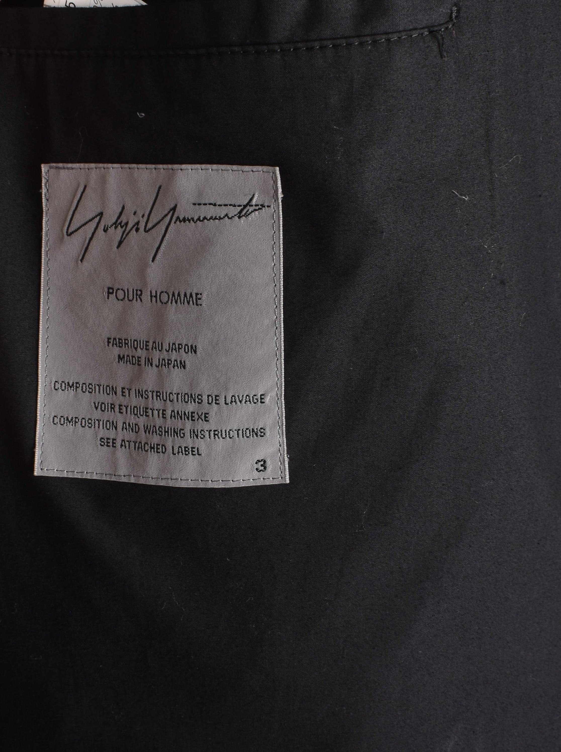 Yohji Yamamoto Pour Homme Uomo Cappotto Parka Down 3 - XL in vendita 3