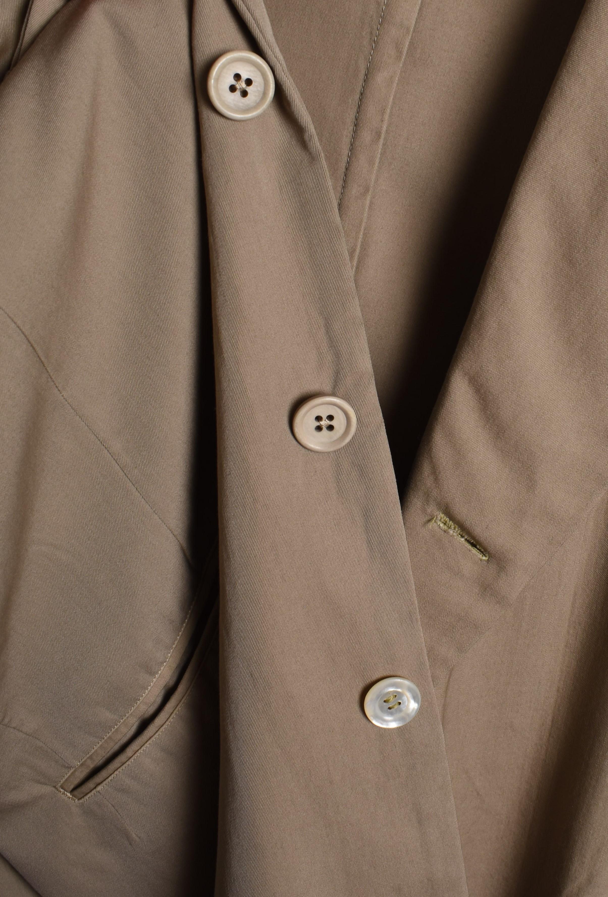 Yohji Yamamoto Pour Homme Herrenmantel Weite Ärmel 17cm Ärmelöffnung weit kein Hintern im Angebot 8