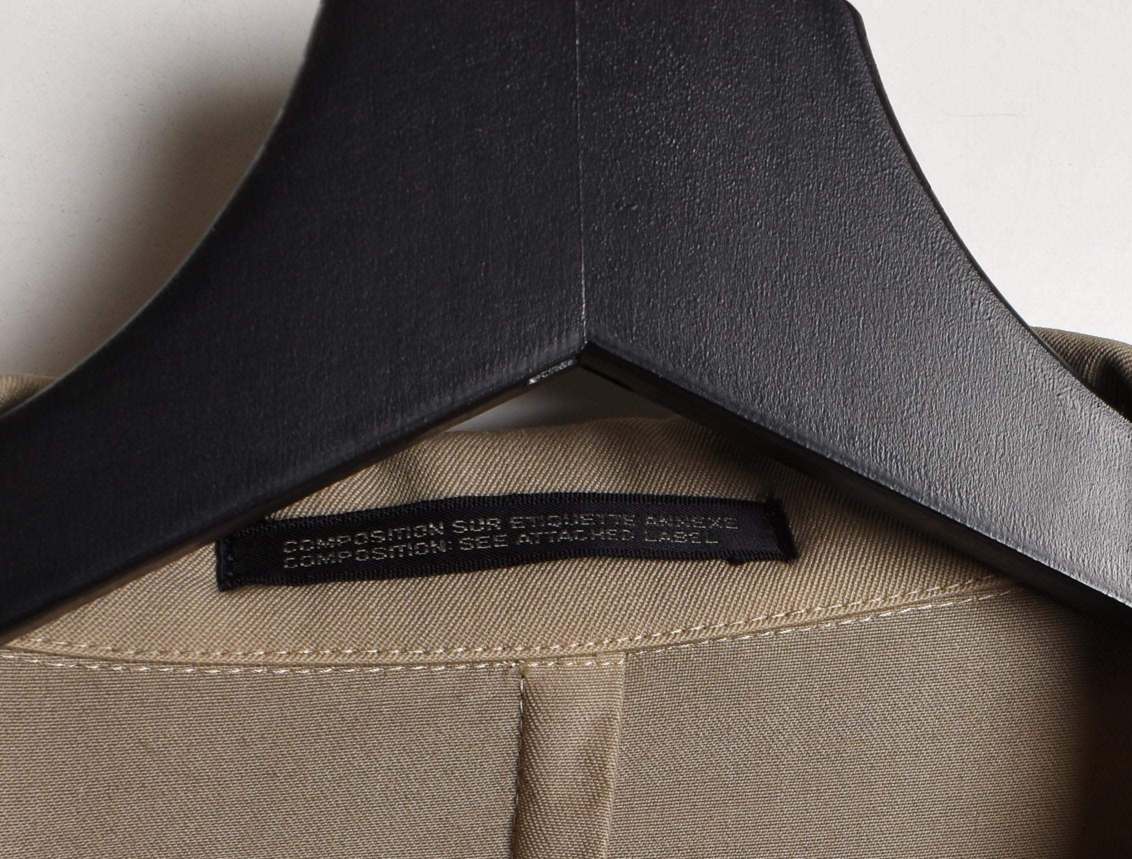 Yohji Yamamoto Pour Homme Herrenmantel Weite Ärmel 17cm Ärmelöffnung weit kein Hintern im Angebot 9